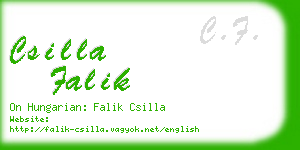csilla falik business card